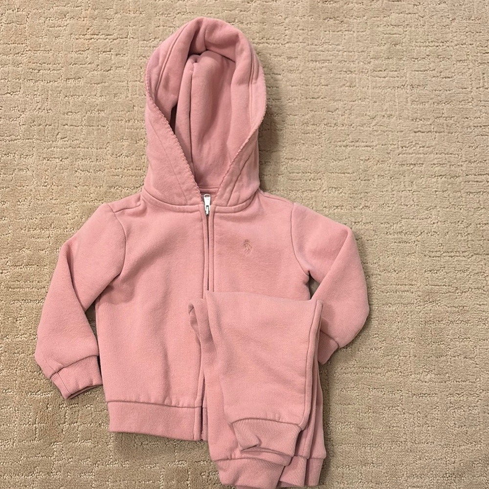 Ralph Lauren pink hoodie set
